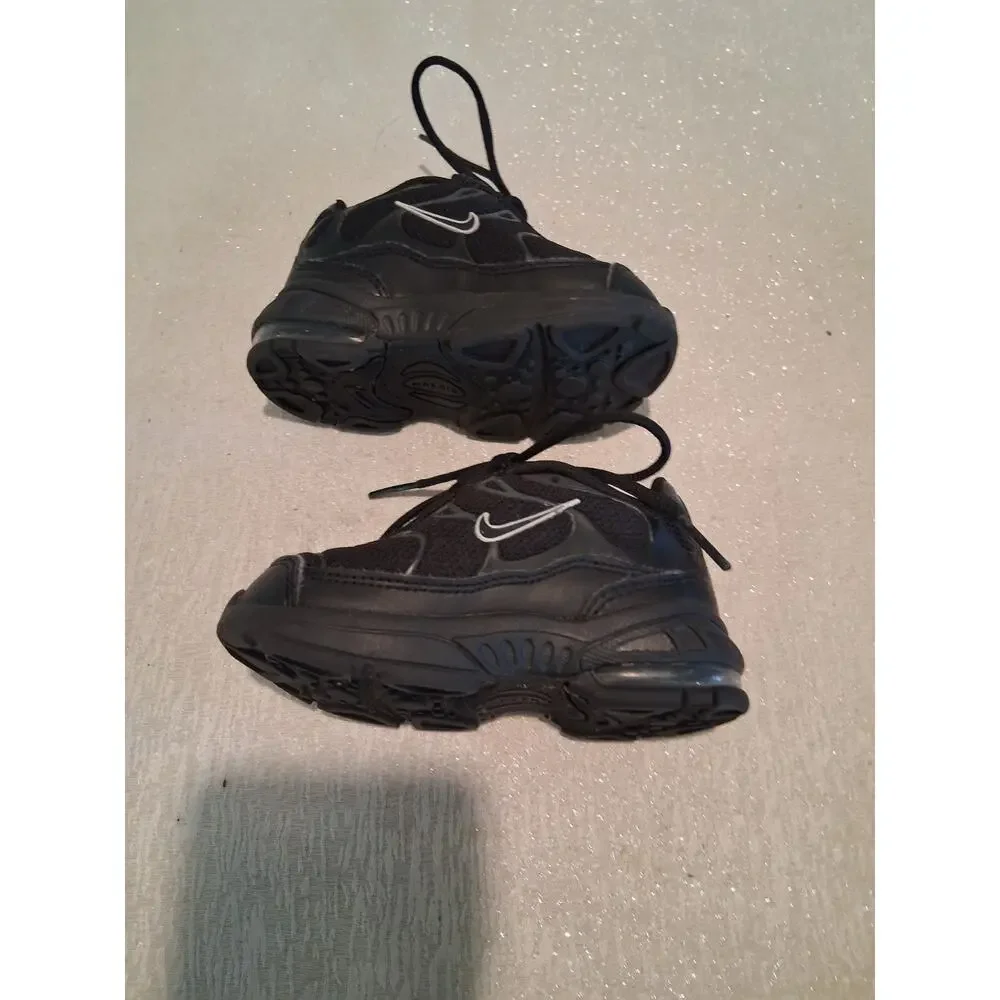 Nike Air Max Plus TD Black Pure Platinum 314730-053 Toddler Size 6C NO INSOLES